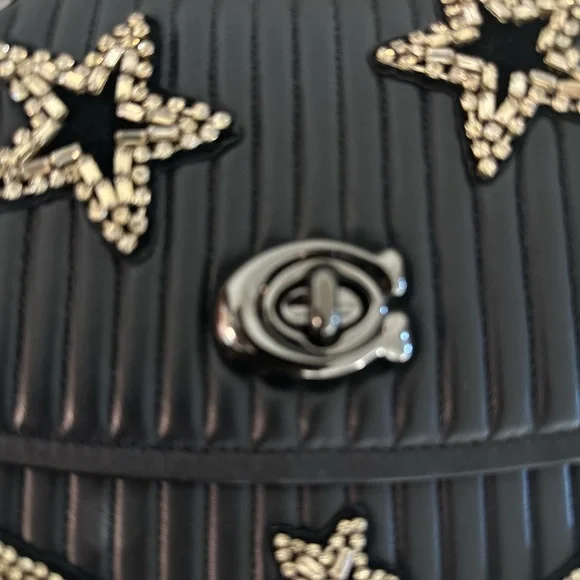 Coach Parker Chain Black Studded Shoulder Bag